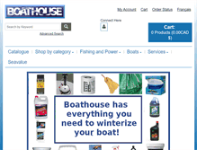 Tablet Screenshot of boathouse.ca